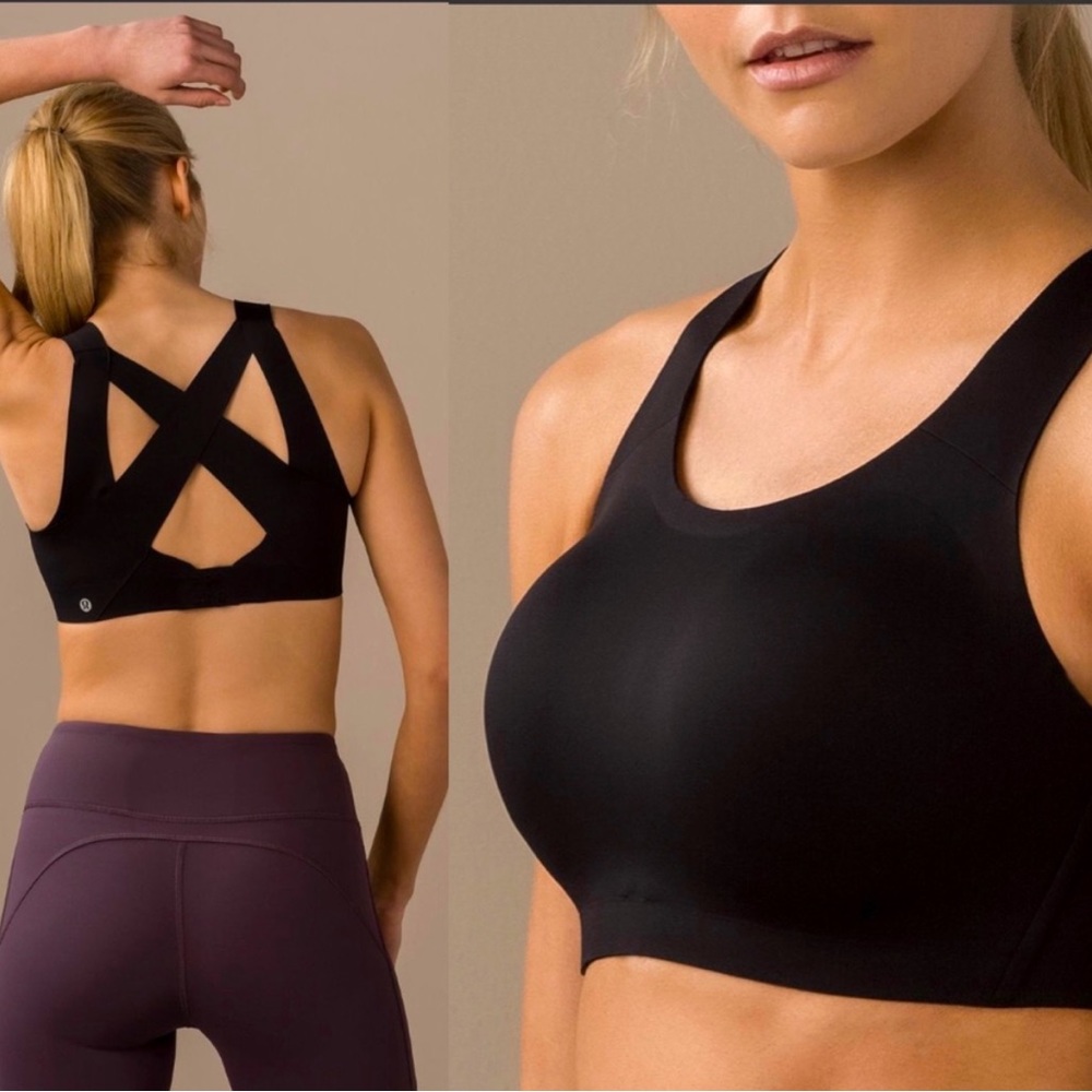 Lululemon Enlite Bra Black High Impact Support Running Sports